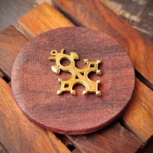 Big Brass charms, BBP45, Brass charms for macrame making - Brass 1 piece