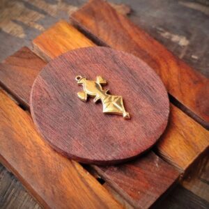 Big Brass charms, BBP39, Brass charms for macrame making - Brass 1 piece