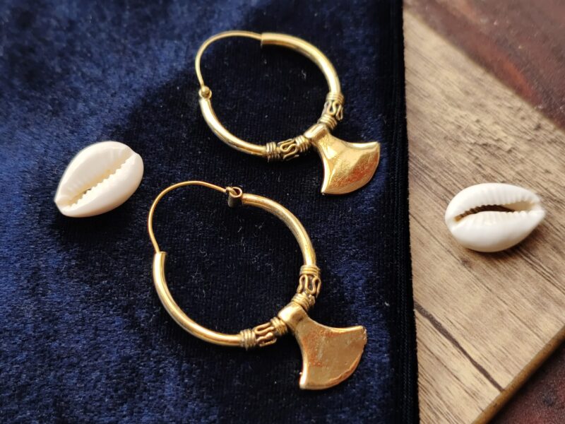 Brass Earrings, Ethnic Earrings