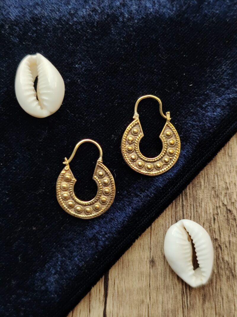 Brass Earrings, Ethnic Earrings
