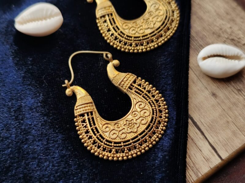 Brass Earrings, Ethnic Earrings