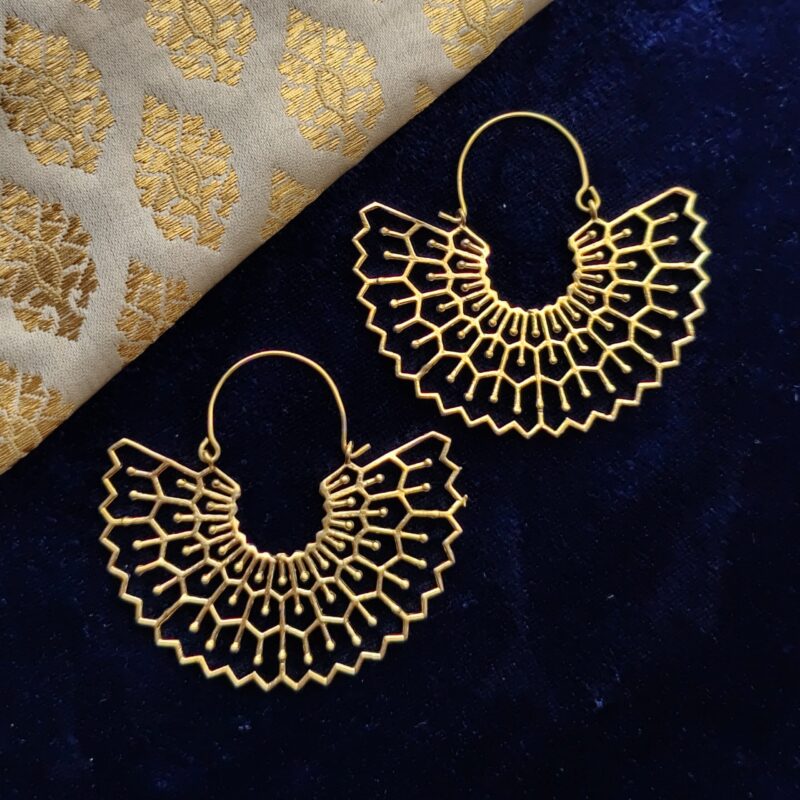 Brass Earrings, Ethnic Earrings