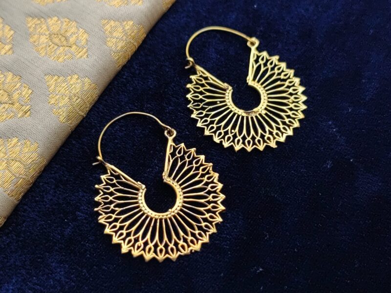 Brass Earrings, Ethnic Earrings