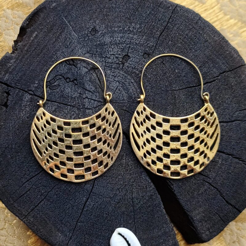 Brass Earrings, Ethnic Earrings