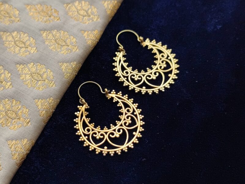 Brass Earrings, Ethnic Earrings
