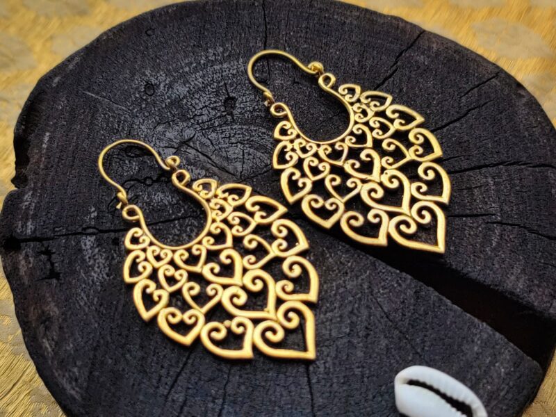 Brass Earrings, Ethnic Earrings