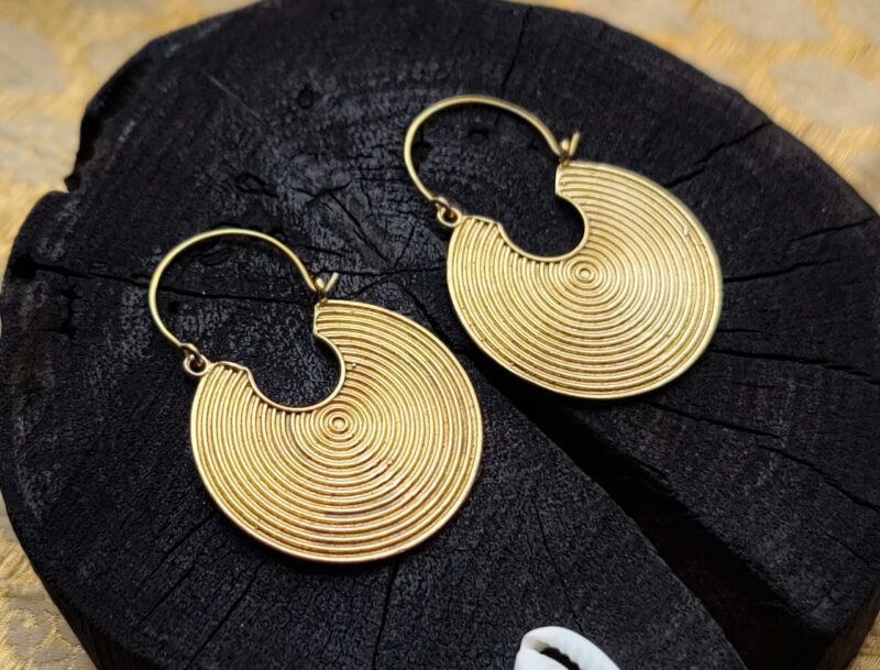Brass Earrings, Ethnic Earrings