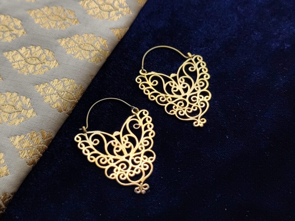 Brass Earrings, Ethnic Earrings
