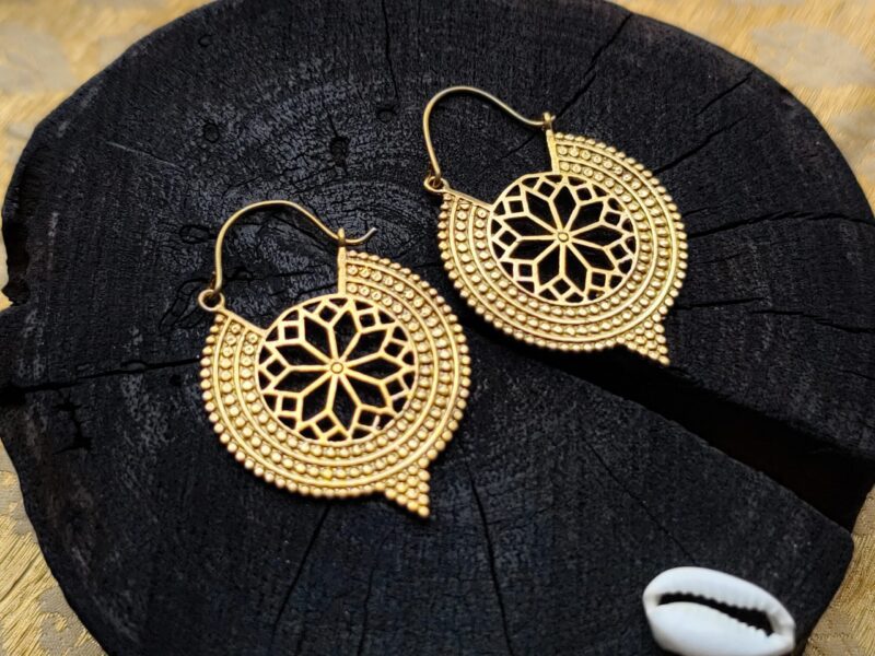 Brass Earrings, Ethnic Earrings
