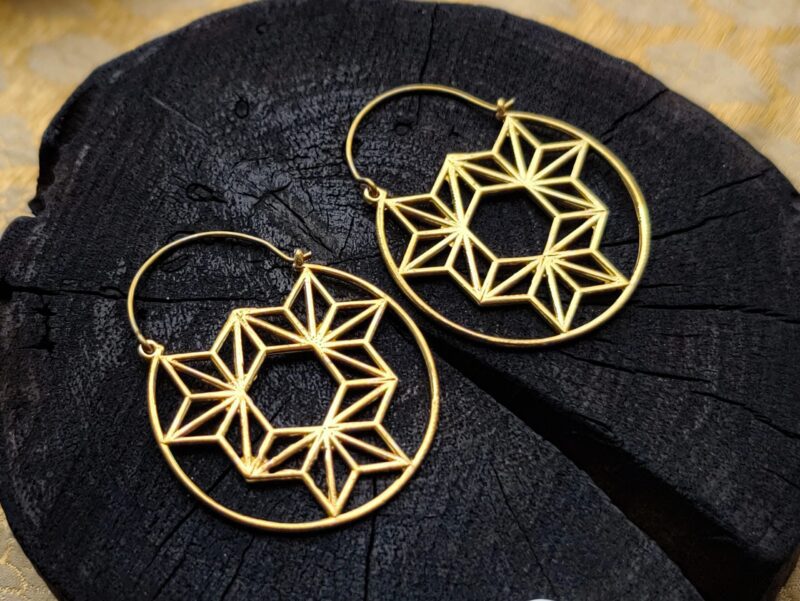 Brass Earrings, Ethnic Earrings