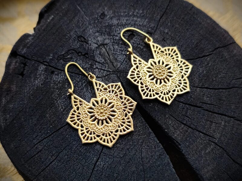 Brass Earrings, Ethnic Earrings