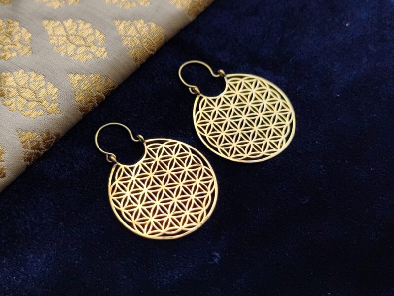 Brass Earrings, Ethnic Earrings
