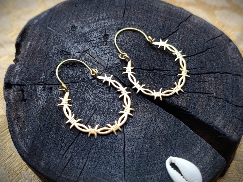 Brass Earrings, Ethnic Earrings