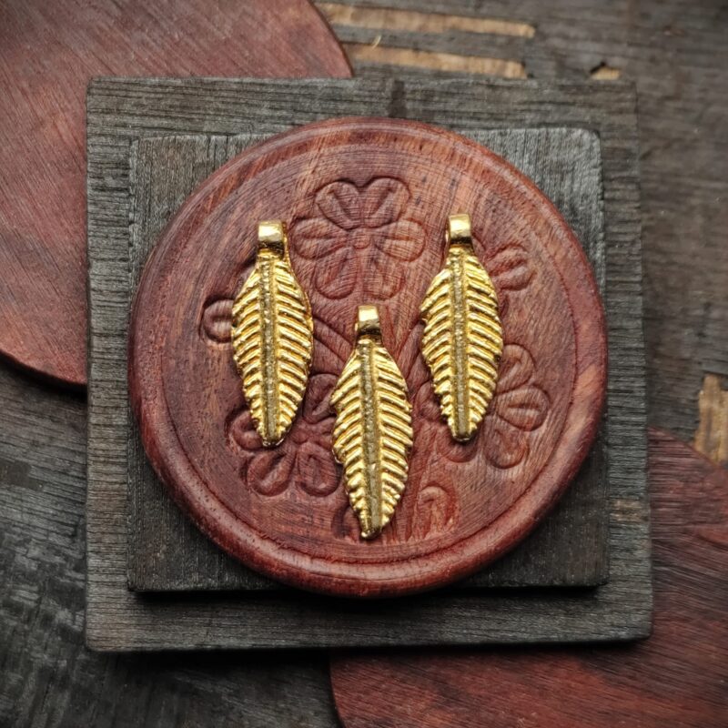 Brass Leaf Charms
