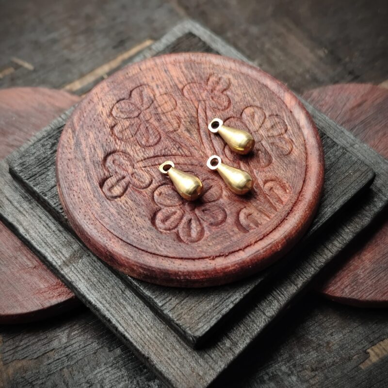 12 mm Drop Brass Charms - Z15