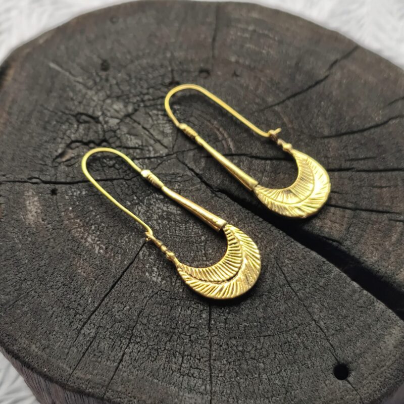 Brass Earrings, attractive leaf Earring