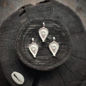 Attractive Brass charms, Available in Brass and Silver filled, 24*12mm, Z18 - Silver filled, *6 pieces