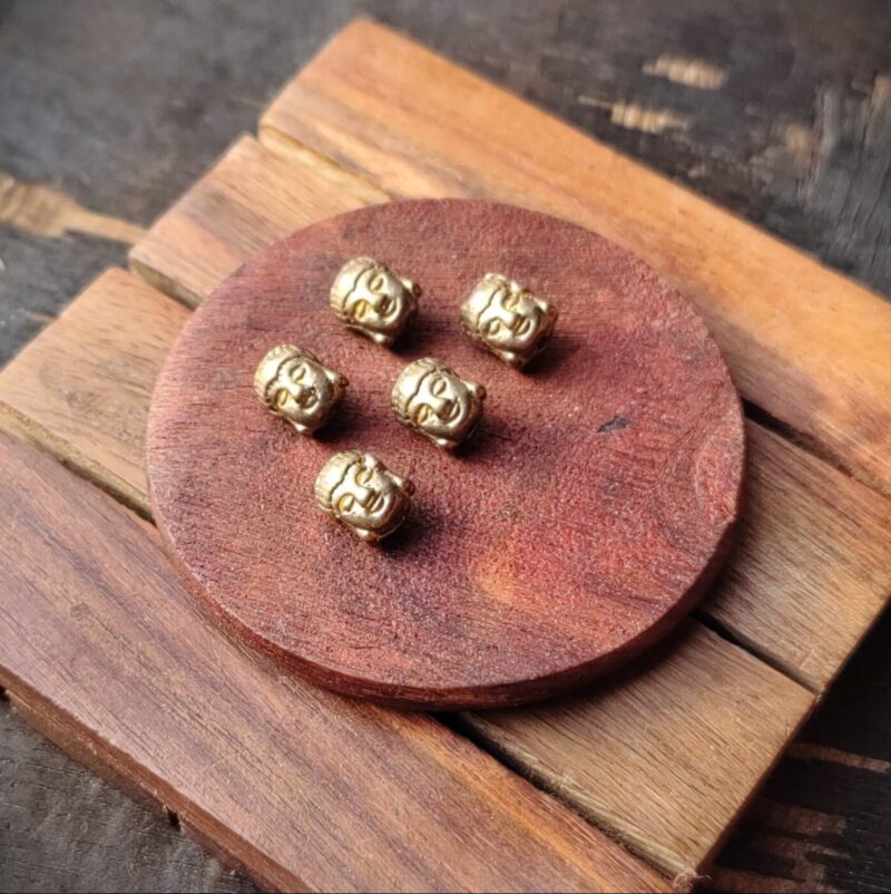 Buddha Brass charms, Available in Brass and Silver filled, 11*9mm, Z25