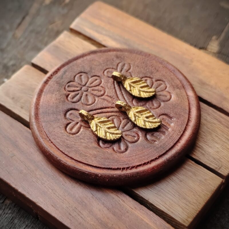 Leaf Brass charms, Available in Brass and Silver filled, 19*9mm, Z30