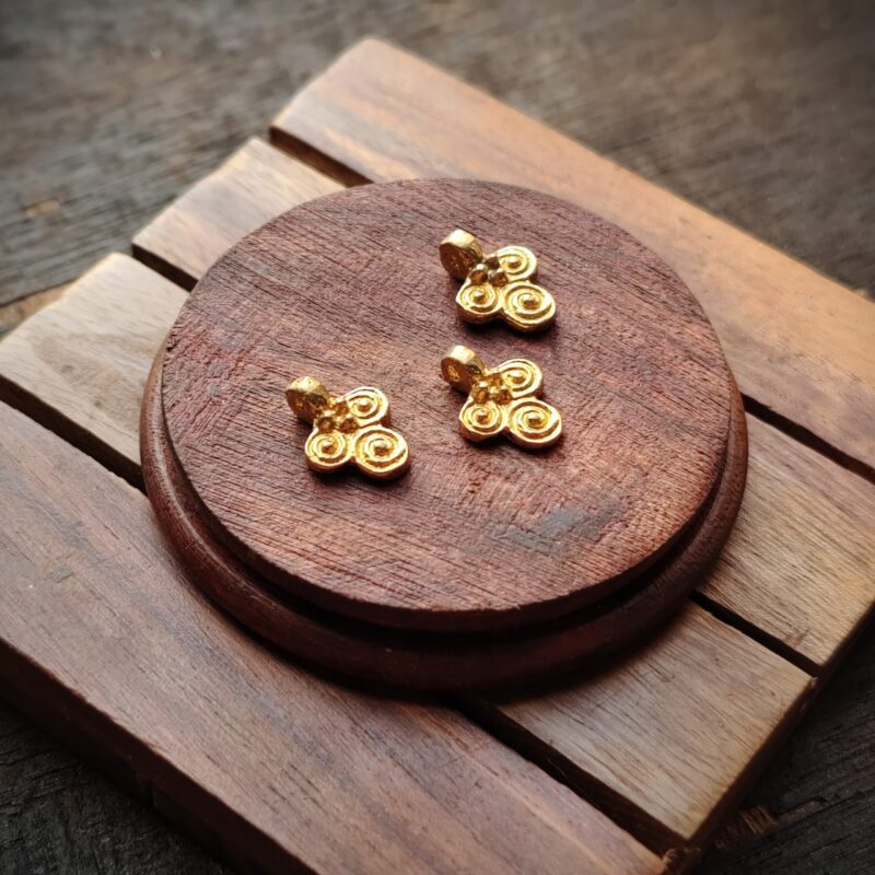 Brass charms, Available in Brass and Silver filled, 15X12mm, Z33