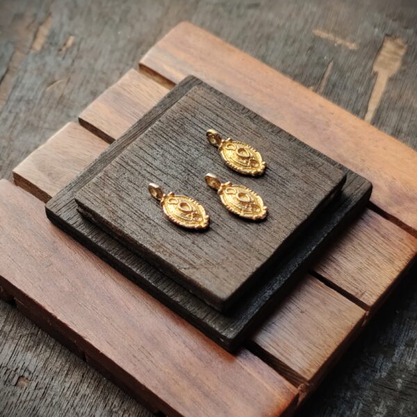 Brass charms, Available in Brass and Silver filled, 19X10mm, Z37