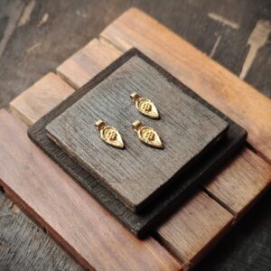 Brass charms, Available in Brass and Silver filled, 14X7mm, Z38 - Brass, *18 pieces