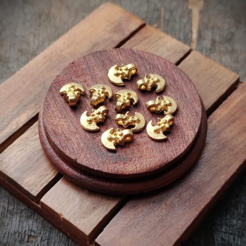 Brass charms, Available in Brass and Silver filled, 12X11mm, Z44