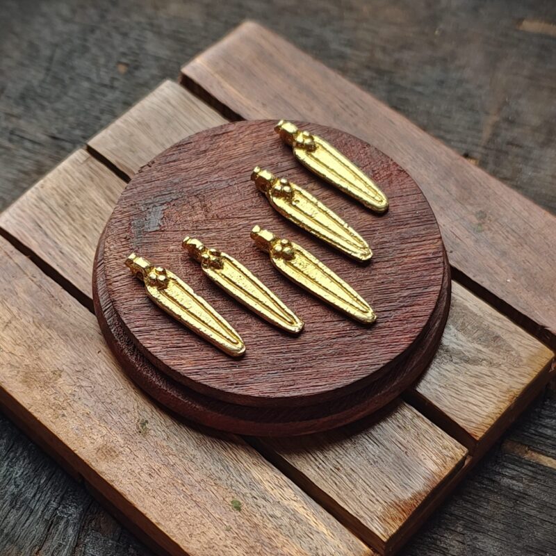 Brass charms, Available in Brass and Silver filled, 20*7mm, Z55