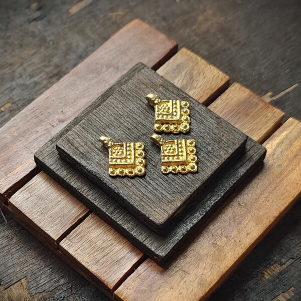 Brass charms, Available in Brass and Silver filled, 21*17mm, Z60