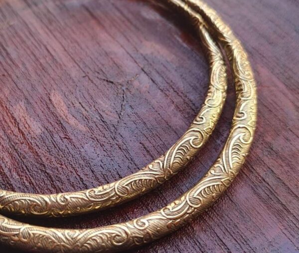 Ethnic Brass Neck Choker, Round Neck Choker