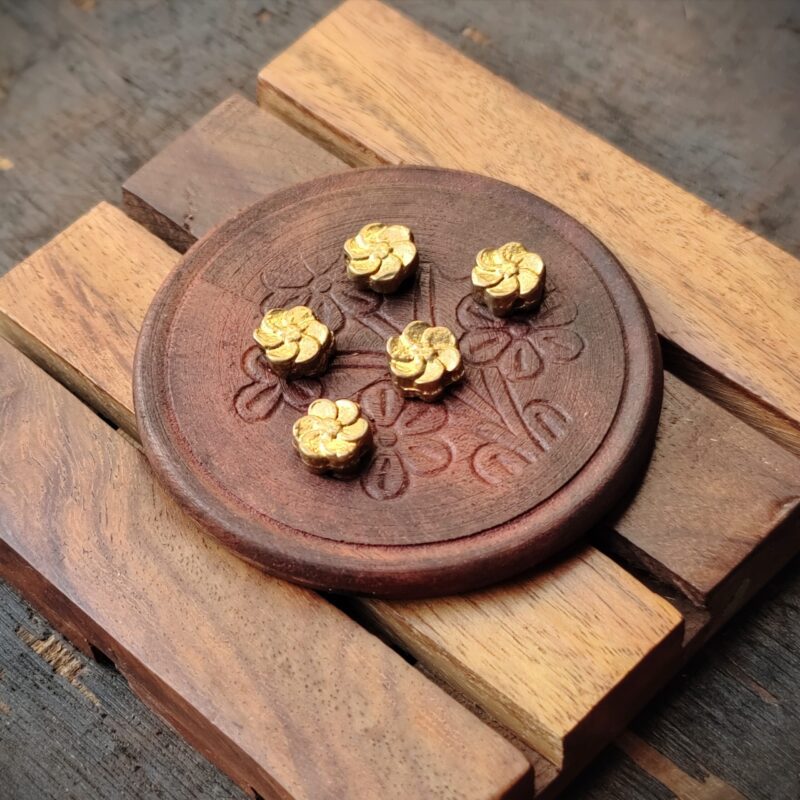 Brass charms, Available in Brass and Silver filled, Diameter - 9mm, Z74