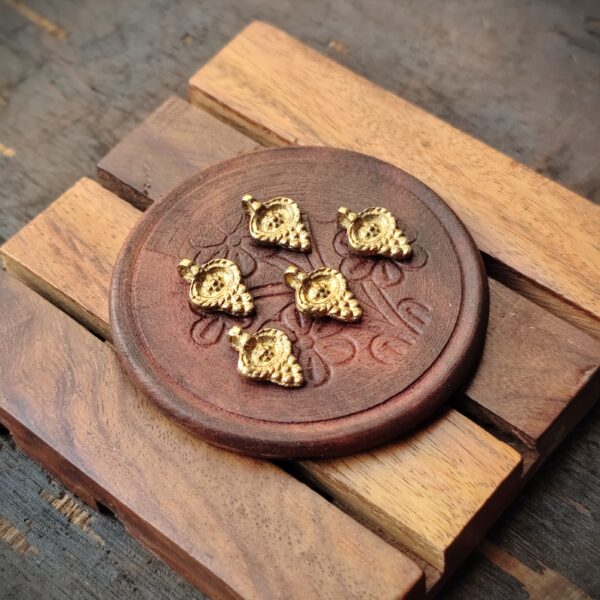 Brass charms, Available in Brass and Silver filled, 16*12mm , Z75