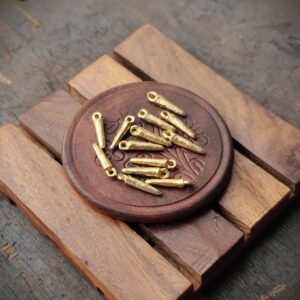 Brass charms, Available in Brass and Silver filled, 19*5mm, Z85 - Brass, *18 pieces