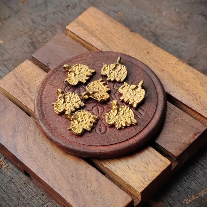 Brass charms, Available in Brass and Silver filled, 17*15mm, Z87