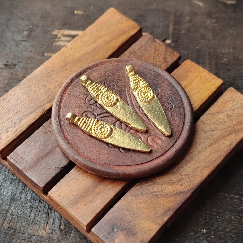 Brass charms, Available in Brass and Silver filled, 43*10mm, Z97