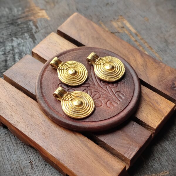 Tribal Brass charms, Available in Brass and Silver filled, 27*20mm, Z103