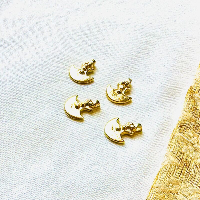 Crescent Brass Charms