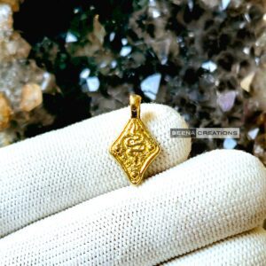 Snake Motif Brass Charms - Brass, *18 pieces