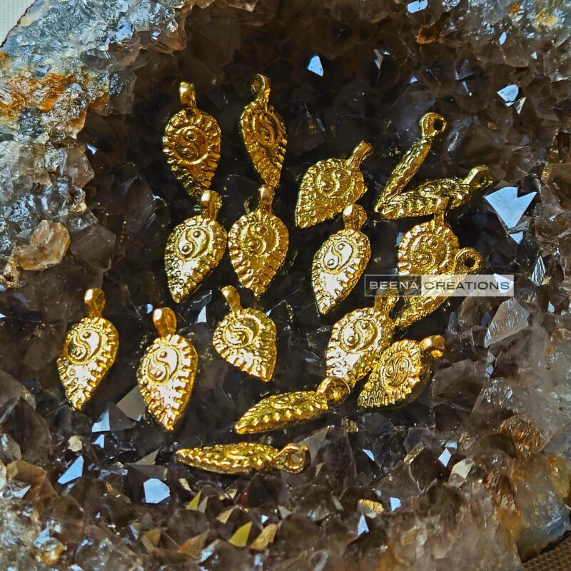 Teardrop Brass Charms