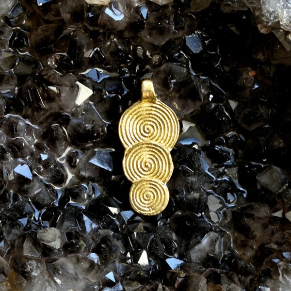 Triple Circle Brass Charms