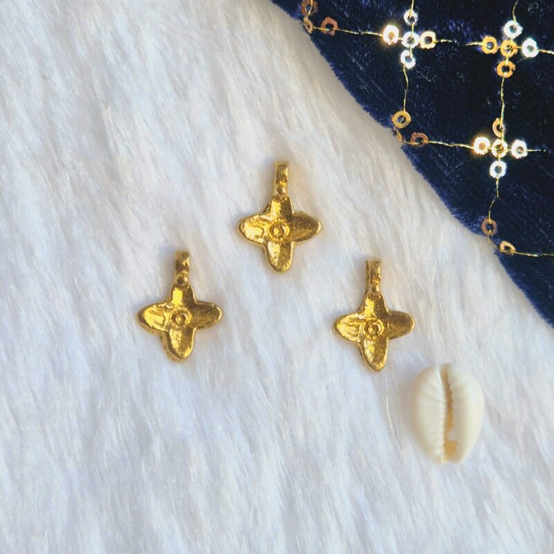 Petal Bloom Brass Charms