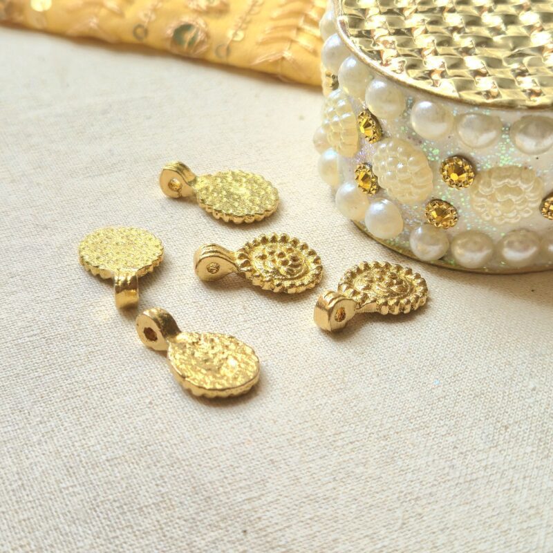 Sunburst Brass Charms