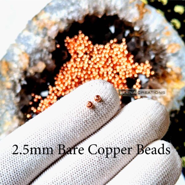 2.5 MM Bare Copper Spacer Beads