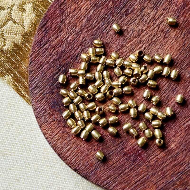 2MM Oval Brass Spacer Beads
