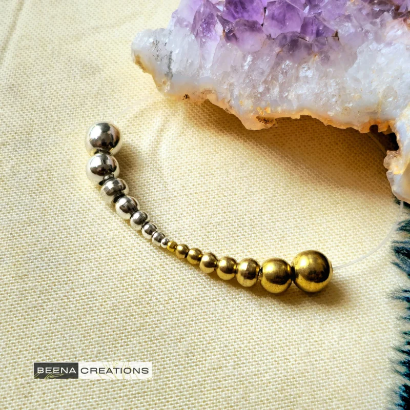 880 Round Brass Beads pack, 8 sizes beads, Mix sizes metal ball beads