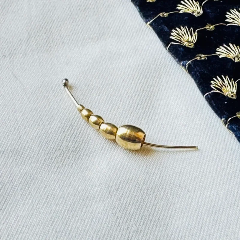 480 Oval Brass Beads pack, 5 sizes beads, mix sizes metal ball beads