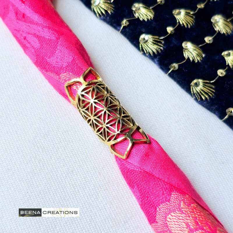 Flower of Life Brass Dreadlock Bead